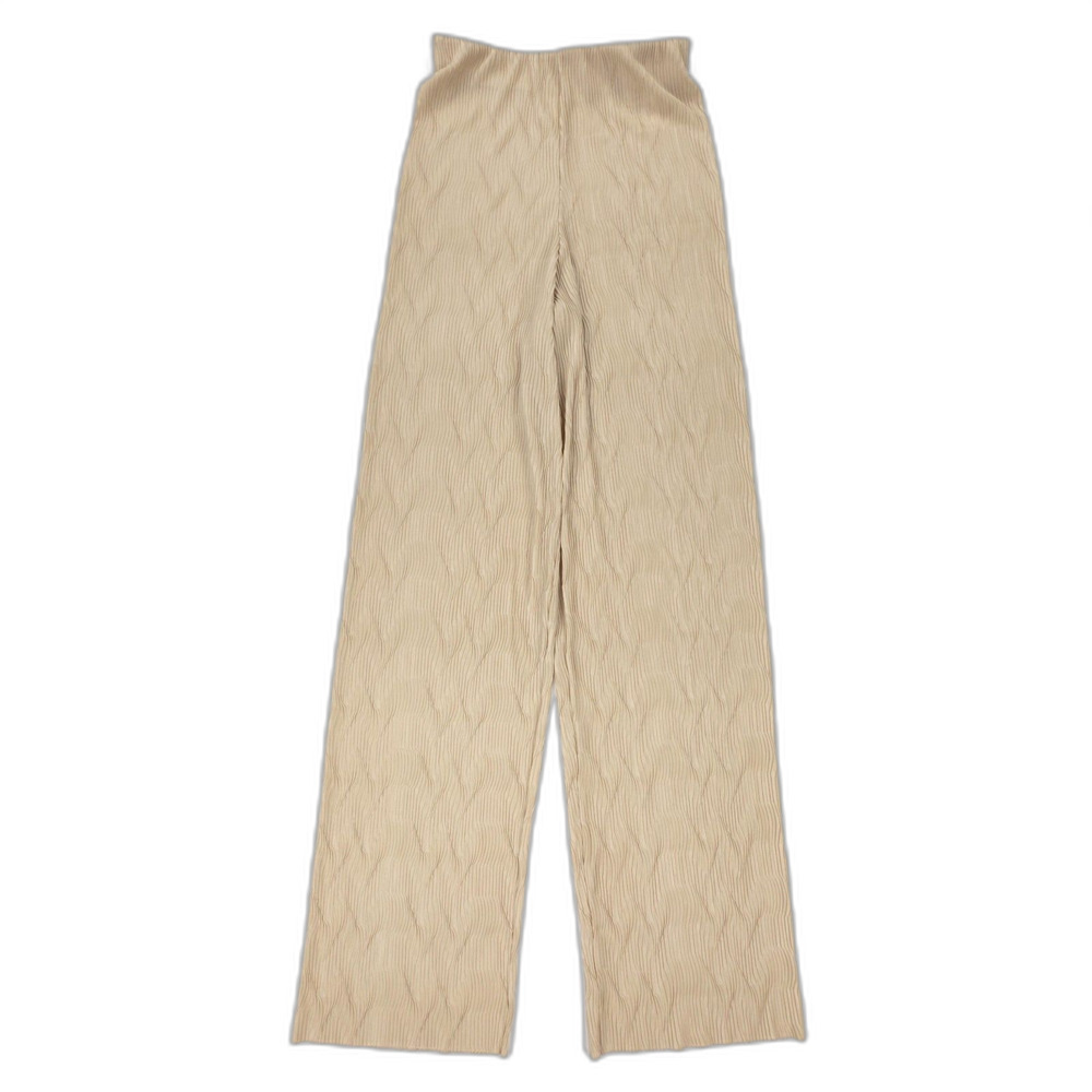 NEW & Other Stories Plissé Pleated Fitted Trouser French Girl Minimal Clean Girl